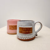 Handmade Pottery Mug – Gold Lustre No1 Teacher