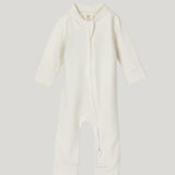 Footed Onesie Zipsuit - Cream