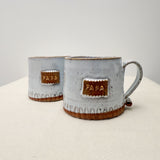 Handmade Pottery Mug – Gold Lustre Papa