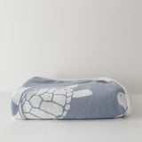 Jersey Cotton Swaddle Wrap - Amalfi Turtle