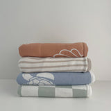 Jersey Cotton Swaddle Wrap - Toffee Clam