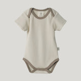 Short Sleeve Bodysuit - Oat Contrast