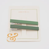 Set of 2 - 2 Toned Hair Clips - Orchard