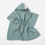 Hooded Towel Sage Organic Muslin