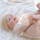 Organic Pique Striped Singlet Bodysuit