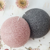 Konjac sponge with red clay