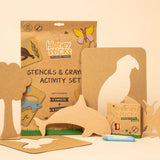 Jumbo Stencils and Crayons Activity Set