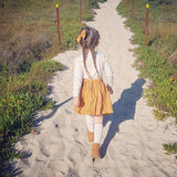 Linen Skirt - Honeycomb
