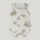 Organic Cotton Singlet Bodysuit NZ Forest