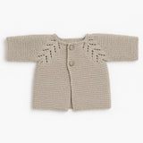 Handknitted Oatmeal Cardigan