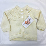 100% Wool Cream Jacket A54 - 0-3M