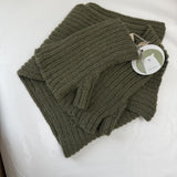 Forest Green Scarf + Gloves 70% Merino 20% Alpaca