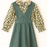 Elodie Pinafore - Pink Linen Cotton Lining