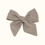 Kayla Bow Linen - Sand