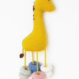 Handmade Crochet Giraffe Threading Toy