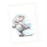 Ollie Skateboarding Greeting Card