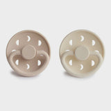 Frigg Moon Phase Pacifier Silicone Or Rubber - Cream/Croissant