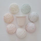 Ice Cream Sidewalk Chalk Set - Green/Blue/Orange