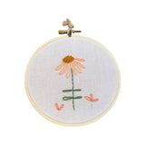 Embroidery Hoop - Pink Lilly