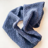 Possum/Merino/Silk Scarf/Snood - Charcoal/Indigo