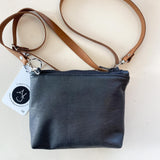 Black Lily Purse with leather Strap