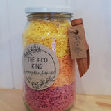 Sensory rice surprise jar- Sunset