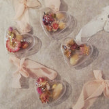 Heart- Dried floral bauble