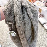 Possum/Merino/Silk Scarf - Beige Knit