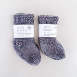 Hand Knitted Merino Blend Socks - Indigo