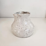 Speckled White Bud Vase Frill Medium