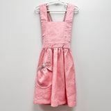Linen Pinafore - Pink