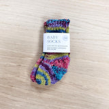 Hand Knitted Merino Blend Socks - Rainbow