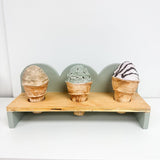 Ice Cream Stand with Ice Cream Cones Sage Stand
