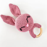 Handmade Crochet Rattle - Pink