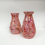 Handblown Glass Tulip Vases - Coral
