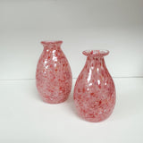 Handblown Glass Tulip Vases - Pink Panther