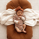 Biscuit Stripe Long Sleeve Bodysuit