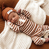 Biscuit Stripe Growsuit