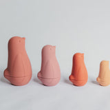 SILICONE NESTING PENGUIN FLORA