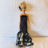 Barbie Mermaid Dress (Black & Gold)