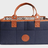 Luxe Baby Nappy Caddy - Navy