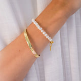 Estella18k Gold Plated Solid Bangle 10+ Child