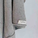 100% Cotton Fleck Blanket - Grey