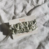 SilkyHead Scrunchies - Sage Gingham