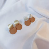 Gold Brushed Round Drops - Clay