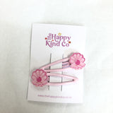 Pink Clam Shell Clip