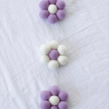 Mini Daisy Garland - Lavender + White