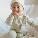 Organic Long Sleeve Zip Romper