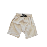 Natural linen blend shorts