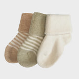 Organic 3-pack Terry Socks – Striped